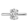 Thumbnail Image 3 of Certified Oval-Cut Diamond Solitaire Engagement Ring 1-1/2 ct tw 18K White Gold (SI2/G)