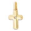 Thumbnail Image 1 of Children's Diamond Accent Cross Charm 14K Yellow Gold