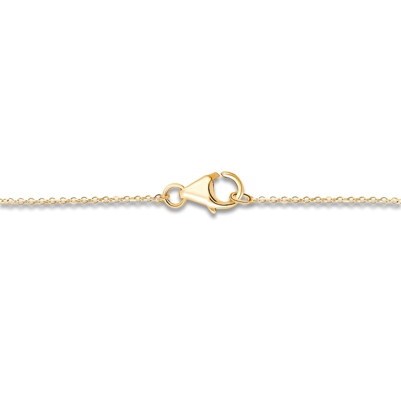 Main Image 3 of Children's Diamond Accent Cross Charm 14K Yellow Gold