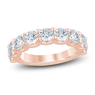 Lab-Grown Diamond Anniversary Ring 3 ct tw 14K Rose Gold