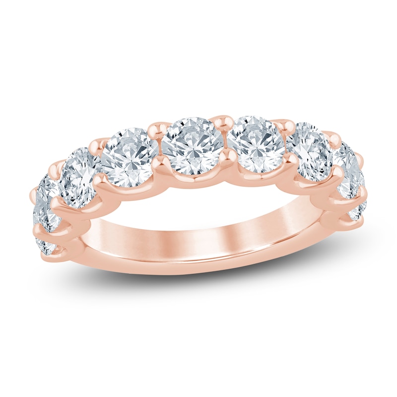 Main Image 1 of Lab-Grown Diamond Anniversary Ring 3 ct tw 14K Rose Gold