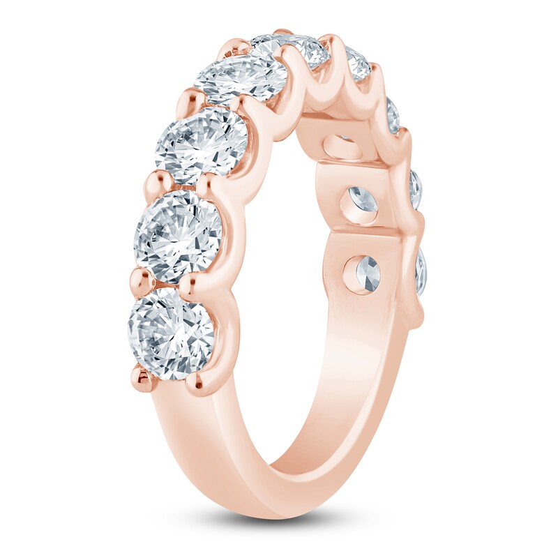 Main Image 2 of Lab-Grown Diamond Anniversary Ring 3 ct tw 14K Rose Gold