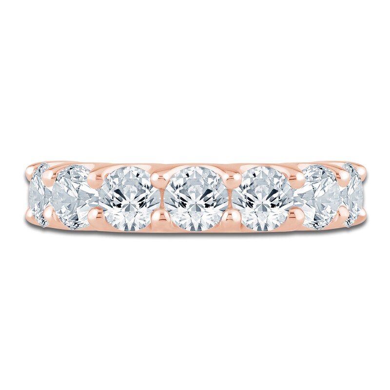 Main Image 3 of Lab-Grown Diamond Anniversary Ring 3 ct tw 14K Rose Gold
