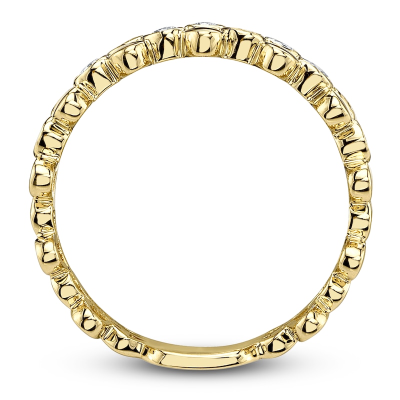 Main Image 4 of Shy Creation Diamond Scatter Ring 1/5 ct tw 14K Yellow Gold SC55028750