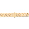Thumbnail Image 2 of Miami Cuban Curb Chain Necklace 11.3mm Semi-Solid 10K Yellow Gold 24"