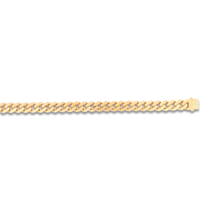 Main Image 3 of Miami Cuban Curb Chain Necklace 11.3mm Semi-Solid 10K Yellow Gold 24"
