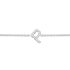 Thumbnail Image 2 of Diamond Initial P Bracelet 1/15 ct tw 10K White Gold 7.5"