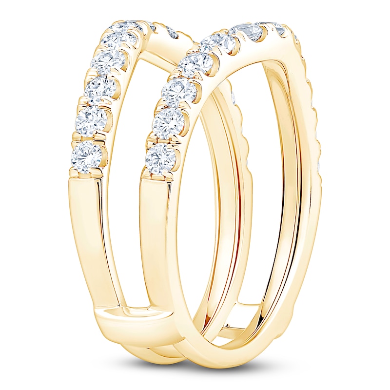 Main Image 2 of Lab-Grown Diamond Contour Enhancer Ring 1 ct tw 14K Yellow Gold