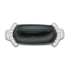 Thumbnail Image 3 of Oval-Cut Black Onyx & White Lab-Created Sapphire Ring Sterling Silver