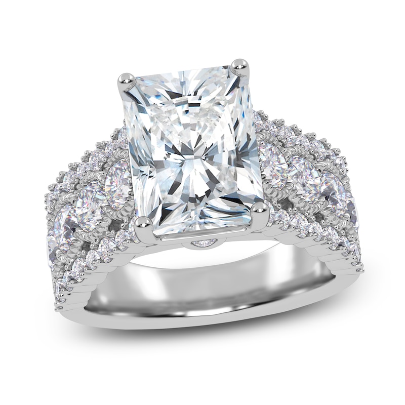 Main Image 1 of Radiant-Cut Created By Jared Studio Lab-Grown Diamond Engagement Ring 4-3/4 ct tw 14K White Gold