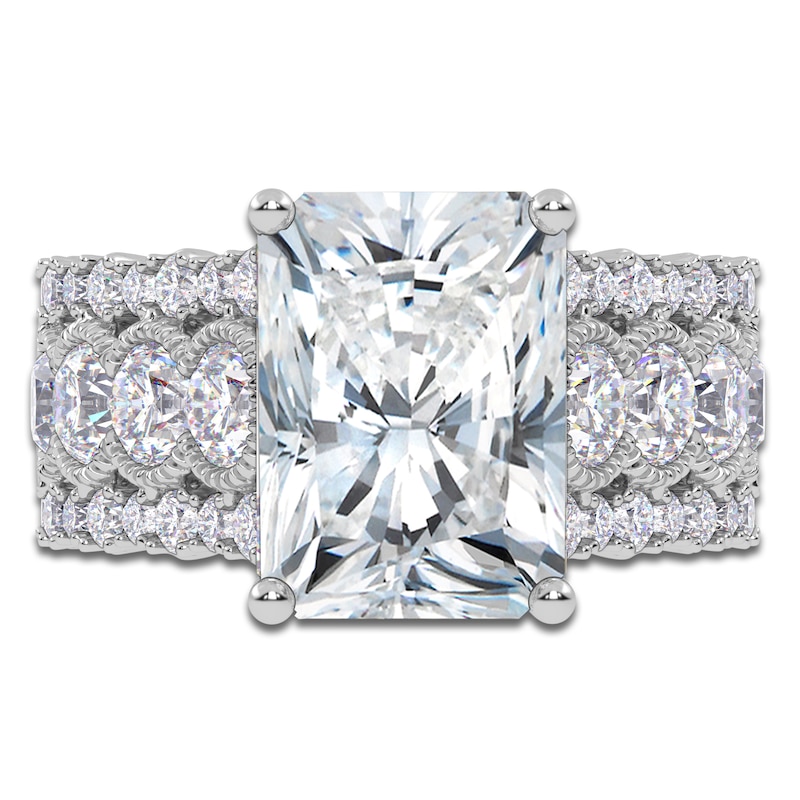 Main Image 3 of Radiant-Cut Created By Jared Studio Lab-Grown Diamond Engagement Ring 4-3/4 ct tw 14K White Gold
