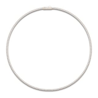 Jared Signature Lab-Grown Diamond Tennis Necklace 7 ct tw 14K Yellow Gold 17"