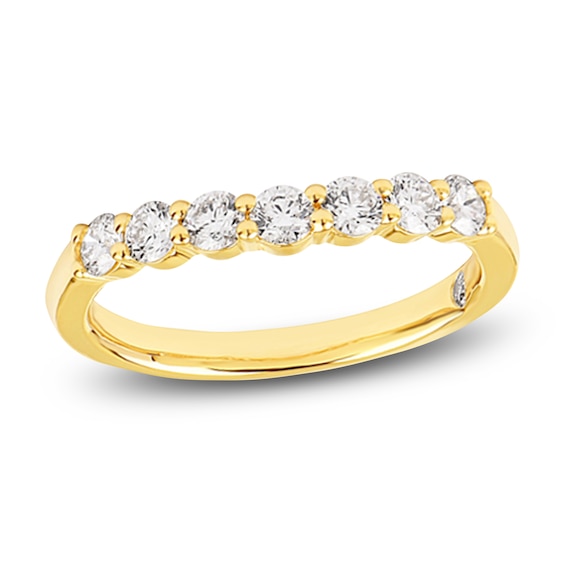 Storied Diamond Desert Sands of Eternity Anniversary Ring 3/4 ct tw 18K Yellow Gold