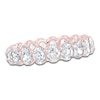 Thumbnail Image 1 of Certified Oval-Cut Diamond Eternity Band 3 to 4 ct tw 14K Rose Gold