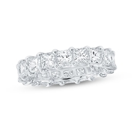 Princess-Cut Lab-Grown Diamond Eternity Band 4-7/8 to 6-1/3 ct tw 14K White Gold