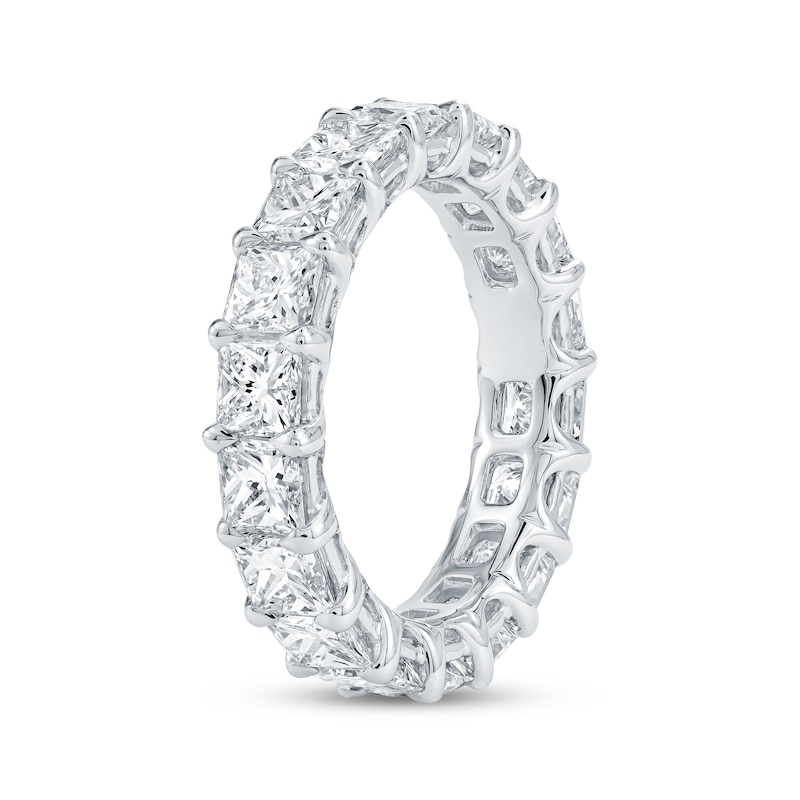 Main Image 2 of Princess-Cut Lab-Grown Diamond Eternity Band 4-7/8 to 6-1/3 ct tw 14K White Gold
