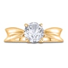 Thumbnail Image 3 of Diamond Solitaire Concave Engagement Ring 1/2 ct tw Round 14K Yellow Gold (I2/I)