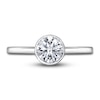 Thumbnail Image 3 of Diamond Solitaire Engagement Ring 1 ct tw Bezel-Set Round 14K White Gold (I2/I)