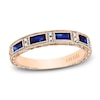 Thumbnail Image 1 of Kirk Kara Natural Blue Sapphire Anniversary Band 1/20 ct tw Diamonds 18K Rose Gold