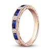 Thumbnail Image 2 of Kirk Kara Natural Blue Sapphire Anniversary Band 1/20 ct tw Diamonds 18K Rose Gold