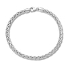 Thumbnail Image 1 of Men's Hollow Wheat Chain Bracelet 14K White Gold 5.0mm 8.25"