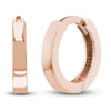 Thumbnail Image 0 of Polished Square Huggie Earrings 14K Rose Gold 10mm