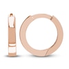 Thumbnail Image 1 of Polished Square Huggie Earrings 14K Rose Gold 10mm