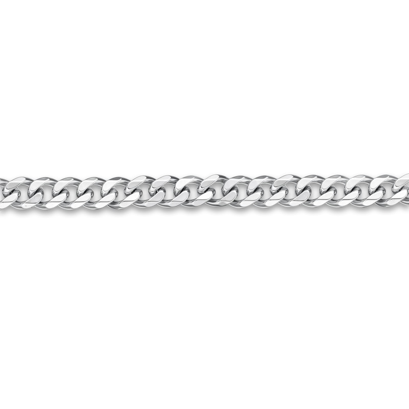 Main Image 5 of Men's Solid Curb Chain Necklace/Bracelet Set Stainless Steel 22mm