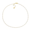 Thumbnail Image 1 of Saturn Solid Choker Necklace 14K Two-Tone Gold 13" Adj.