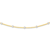 Thumbnail Image 2 of Saturn Solid Choker Necklace 14K Two-Tone Gold 13" Adj.