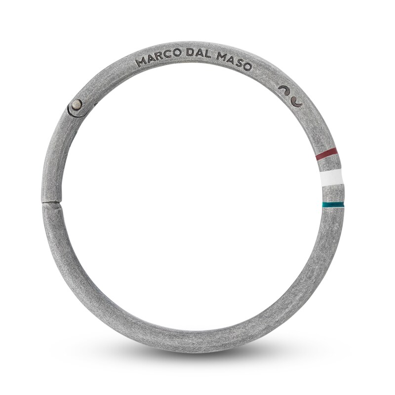 Marco Dal Maso Men's Medium Italian Hoop Earring Sterling Silver