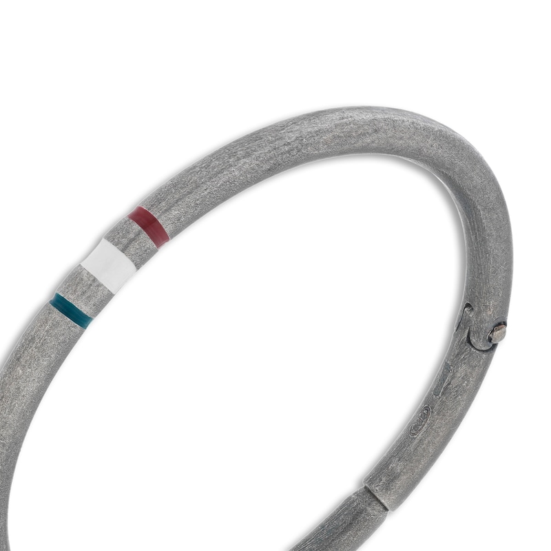 Marco Dal Maso Men's Medium Italian Hoop Earring Sterling Silver