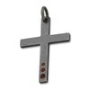 Thumbnail Image 0 of Marco Dal Maso Men's Natural Garnet Cross Charm Sterling Silver