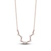 Thumbnail Image 1 of Diamond Aquarius Constellation Necklace 1/6 ct tw Round 14K Rose Gold