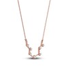 Thumbnail Image 2 of Diamond Aquarius Constellation Necklace 1/6 ct tw Round 14K Rose Gold