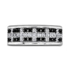 Thumbnail Image 3 of Men's Black & White Diamond Anniversary Ring 1/3 ct tw Round 14K White Gold