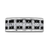 Thumbnail Image 2 of Men's Black & White Diamond Anniversary Ring 1/3 ct tw Round 14K White Gold