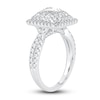 Thumbnail Image 1 of Diamond Triple Halo Engagement Ring 1-1/2 ct tw Round 14K White Gold