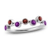 Thumbnail Image 1 of Juliette Maison Natural Garnet & Natural Amethyst Ring 10K White Gold