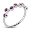 Thumbnail Image 2 of Juliette Maison Natural Garnet & Natural Amethyst Ring 10K White Gold