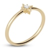 Thumbnail Image 1 of Juliette Maison Natural White Sapphire Ring 10K Yellow Gold