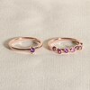 Thumbnail Image 4 of Juliette Maison Natural White Sapphire Ring 10K Yellow Gold