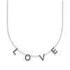 Thumbnail Image 0 of Juliette Maison Black Diamond Station Name Necklace 1-1/8 ct tw Round 10K White Gold