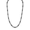 Thumbnail Image 1 of 1933 by Esquire Men's Natural Hematite & Natural Onyx Necklace Sterling Silver 28"