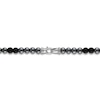 Thumbnail Image 3 of 1933 by Esquire Men's Natural Hematite & Natural Onyx Necklace Sterling Silver 28"