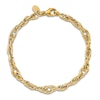Thumbnail Image 4 of High-Polish Link Bracelet 14K Yellow Gold 7.5"