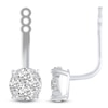 Thumbnail Image 1 of Diamond Front/Back Earrings 1-1/2 ct tw Round 14K White Gold