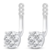 Thumbnail Image 2 of Diamond Front/Back Earrings 1-1/2 ct tw Round 14K White Gold