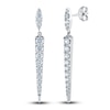 Thumbnail Image 1 of Diamond Dangle Earrings 1-1/2 ct tw Round 14K White Gold