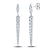 Thumbnail Image 0 of Diamond Dangle Earrings 1-1/2 ct tw Round 14K White Gold